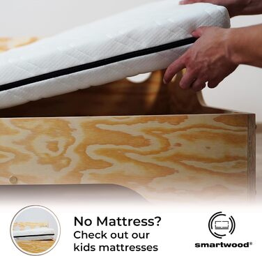 Дитяче ліжко SMARTWOOD з рейковою рамою та захистом від випадіння Puzzle BR2 Montessori односпальне для хлопчиків та дівчаток - Лі