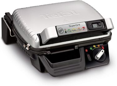 Електричний гриль Tefal SuperGrill 2000 Вт Електричний гриль алюмінієвий 320 x 240 мм