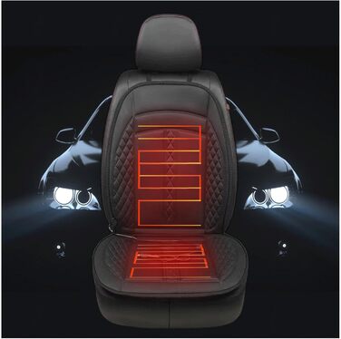Підігрів сидінь автомобіля ULPYO Прикурювач, підігрів сидінь з підігрівом 12 В для автомобіля Univrsllr Comfort Підігрів сидінь для автомобіля Gschnk, Min Hrrn,- (F, 2Pack)