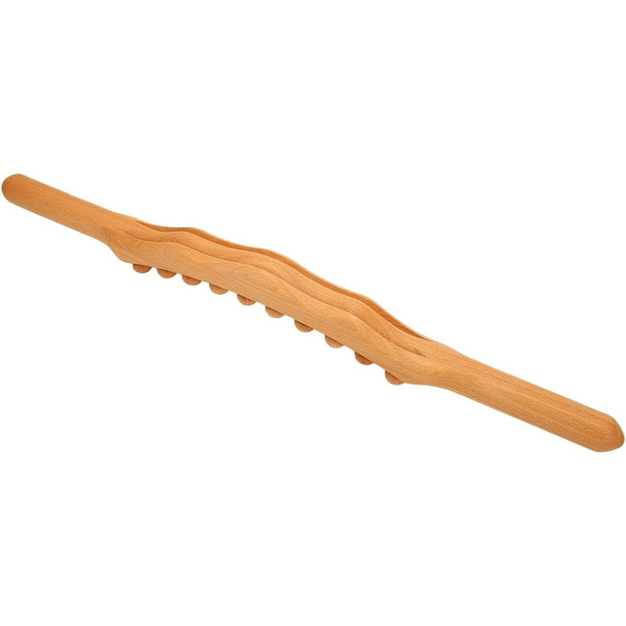 Тіло Gua Sha Stick, дерев'яна паличка Гуаша Stick, міорелаксант 20 бісерин Wood Scratch Масажна планка для спини, живота, плечей