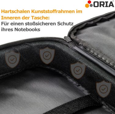 Сумка для ноутбука підходить для ноутбука Lenovo LOQ (15'') сумка через плече чохол-портфель з посиленим захисним каркасом сумка ч