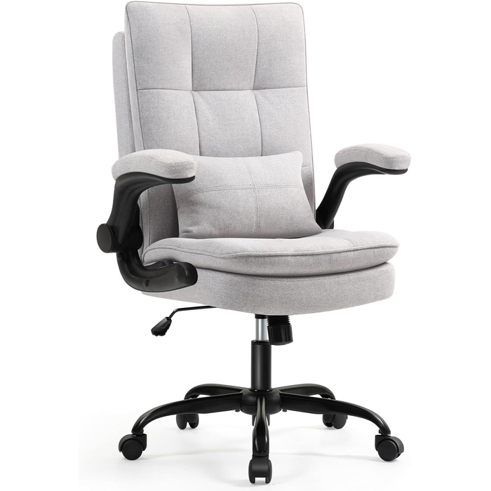 Ергономічне офісне крісло Storeo Imp, до 150 кг, дихаюча тканина, оновлений сірий колір