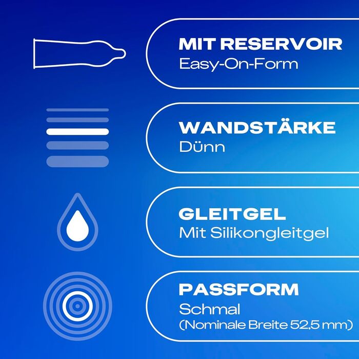 Презервативи Durex Feel Real Slim Тонкі презервативи з вузькою посадкою та змащені силіконовим гелем Упаковка з 20 шт. (2 x 10 шт. )