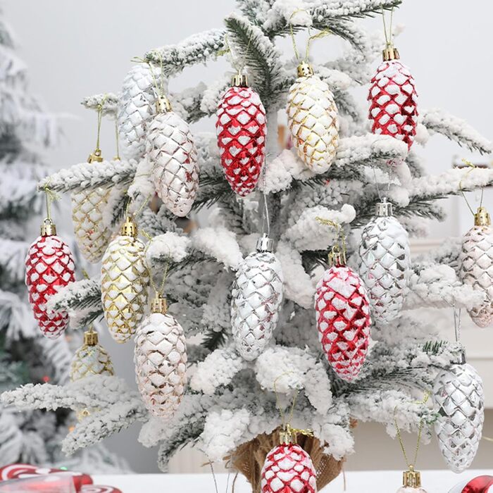 Набір із 10 шишок для ялинки DAHI