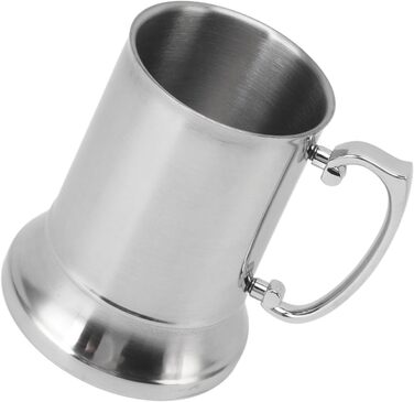 Пивний кухоль з нержавіючої сталі, нековзний, стійкий до високих температур, сучасний дизайн, пивний кухоль, кавовий кухоль, 500 мл, для барів, сімейних зустрічей, нержавіюча сталь 304