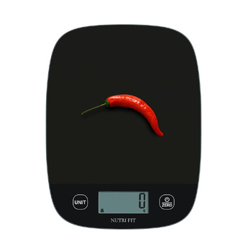 Цифрові кухонні ваги NUTRI FIT, ультратонкі, електронні багатофункціональні кухонні ваги, великий дисплей, пластикова платформа, 5