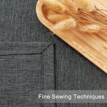 Скатертина WOLTU 130x260см скатертина льон льон вигляд лотос сірий миється брудовідштовхуюча легка у догляді колір та розмір на ви