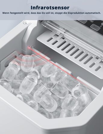 Машина для виробництва кубиків льоду, 12 кг/24 години Льодогенератор Професійний льодогенератор 1,5 л Льодогенератор 6-13 хв Час виробництва Льодогенератор, Машина для приготування кубиків льоду (БАГАТОРАЗОВА)