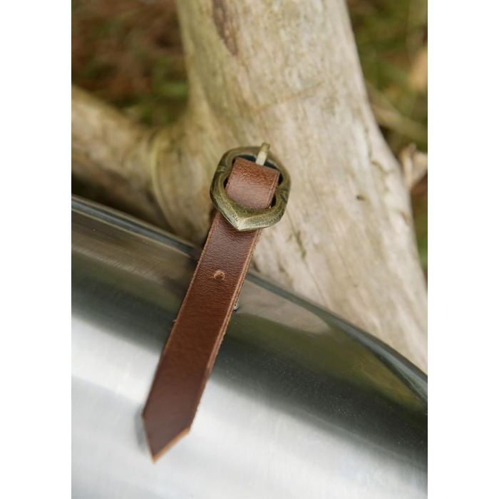 Бойовий торговець - Наголенники, пара, сталь 2 мм - Ножні трубки - середньовіччя, LARP