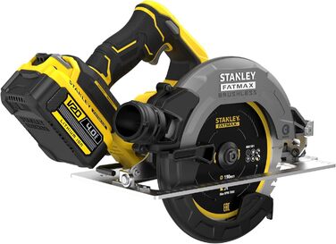 Акумуляторна портативна дискова пила Stanley FatMax V20 SFMCS550M2K (18 В, 4,0 Ач, безщіткова, безінструментальне регулювання глиб