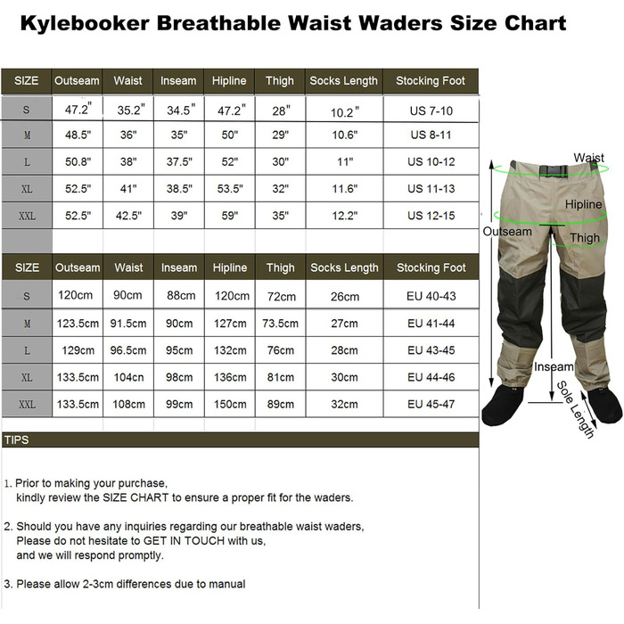 Дихаючий одяг для риболовлі, чоботи для ходьби, рибальські штани, вейдерси, міцні всепогодні штани для ходьби, чоловічі штани з трикотажним матеріалом KB003 L Оливковий Зелений