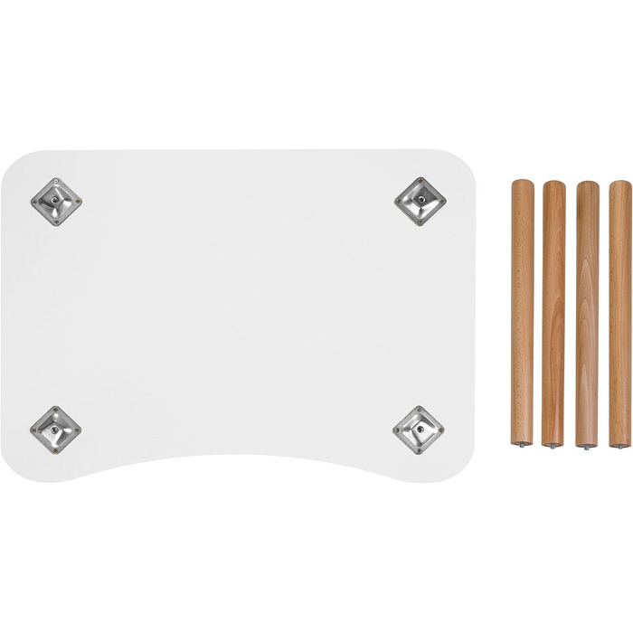 Дерев&39яний дитячий стіл, стіл для дитячої кімнати, білий, 52 x 70 см, самостійне складання, висока якість, натуральні дитячі сидіння, стіл для малюків - маленький столик 52 x 70 см з вирізом