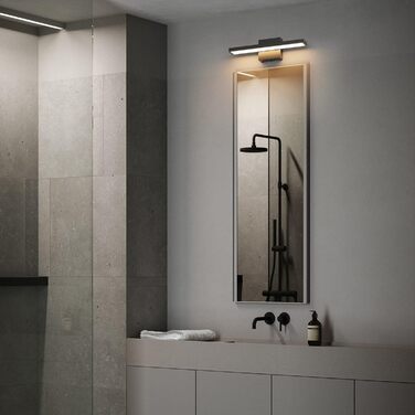 Світлодіодне дзеркальне світло для ванної кімнати Klighten 40 см, 12 Вт IP44 Лампа для ванної кімнати, Дзеркальна лампа для ванної