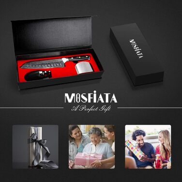 Ніж шеф-кухаря, ніж Сантоку кухонний ніж професійний ніж шеф-кухаря універсальний ніж з нержавіючої сталі дуже гостре лезо з подар