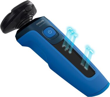 Електрична бритва для вологого та сухого гоління Philips Series 5000 S5466/18, Потужне та гладке гоління, Система гоління SteelPrecision, Гнучкі бритвені головки на 360, 60 хв. середа виконання