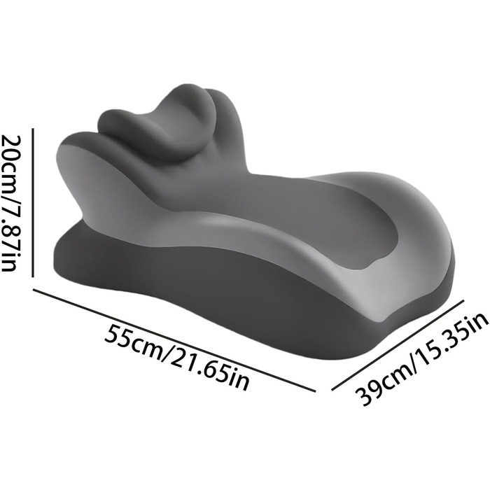 Преміальна подушка для читання ергономічна конструкція з піни з памяттю форми, забезпечує комфортне сидіння в ліжку, сприяє розслабленому вертикальному відпочинку, покращує положення тіла завдяки багатофункціональному чорному кольору