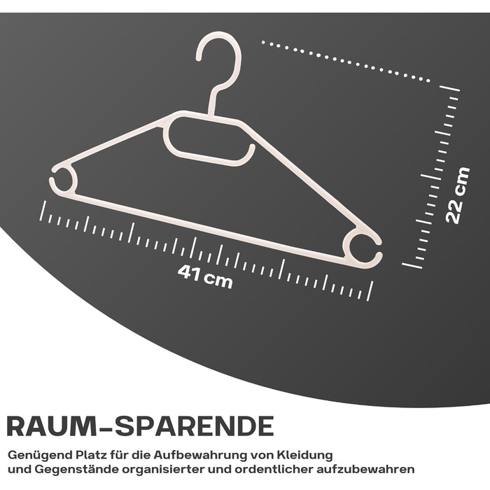 Елегантні білі вішалки для одягу 20 шт. - економлять місце завдяки гачку, що обертається на 360, пластикові вішалки преміум-класу, нековзні, виготовлені в ЄС зі 100 переробленого матеріалу