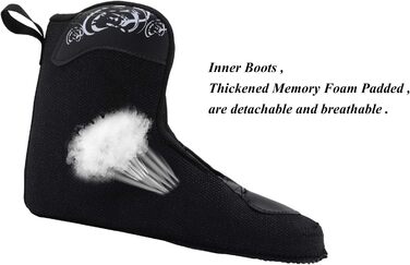 Чорні професійні роликові ковзани унісекс Чоловіки 10, жінки 11