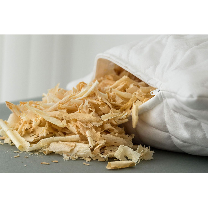 Подушка зі швейцарської сосни 40x80 см стьобана, з прямим наповнювачем Подушка зі швейцарської сосни