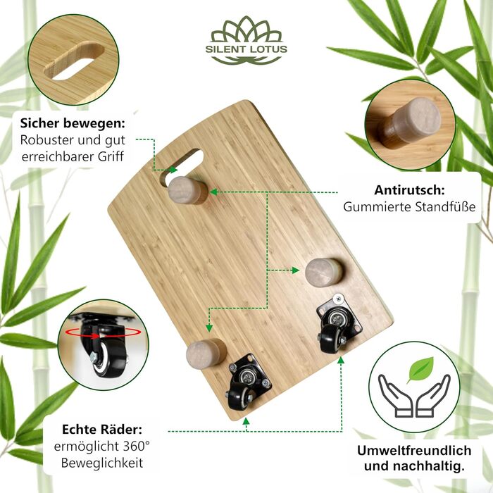 Бамбукова ковзна дошка Silent Lotus Premium для Thermomix екологічна елегантність для вашої кухні