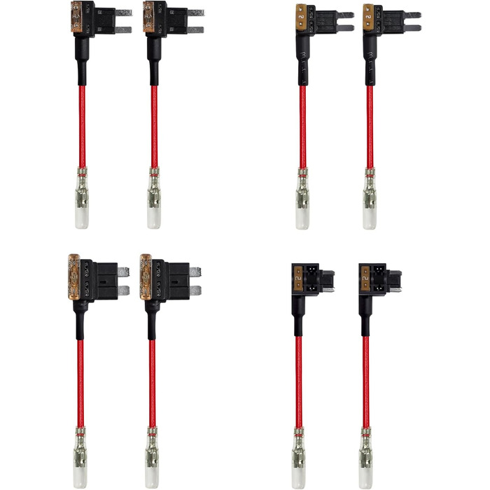 Набір проводів WOLFBOX Acc для G840S/G930/G850/G900/G840H, не підходить для D07, комплект кабелів автомобільного зарядного пристрою Type-C для відеореєстраторів із захистом від розрядження акумулятора