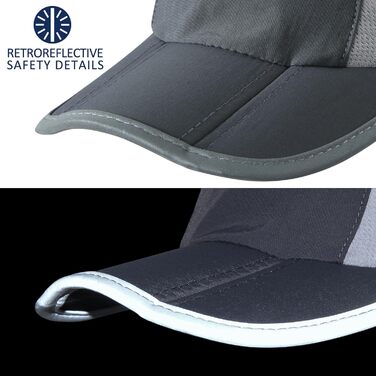 Бейсболка iBasingo з м'якими полями Легка дихаюча швидковисихаюча спортивна шапка для бігу на відкритому повітрі UPF50 для чоловік