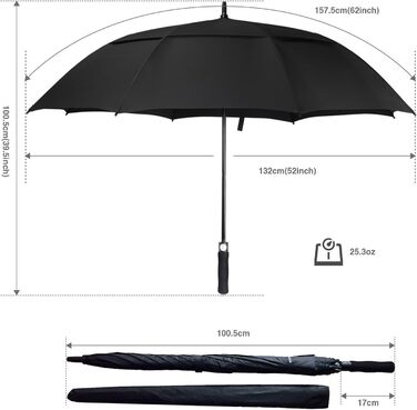 Захист від шторму, автоматичне відкривання, з подвійною вентиляцією навісу - високоякісна парасолька з палицями для жінок і чолові