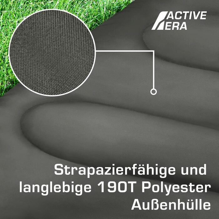 Спальний мішок Active Era Blanket - Спальний мішок, від -3C до 15C Літо, весна, осінь - Легкий спальний мішок для використання на вулиці та в приміщенні, чорний