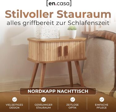 Приліжковий столик з 2 розсувними дверцятами Бамбуковий приліжковий столик з дерев&39яними ніжками 48 x 30 x 45 см