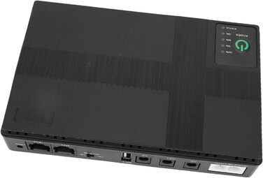 Джерело безперебійного живлення (ДБЖ) USV, 10400 мАг, 6 виходів, з PoE LAN-портом, для Wi-Fi роутерів, модемів, камер, систем безпеки, LED-освітлення (Євровилка)