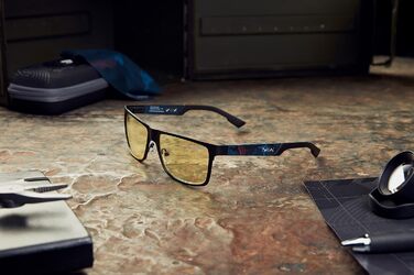 Ігрові комп'ютерні окуляри Gunnar Модель Call of Duty Covert Edition - Колір лінз Amber (блокують 65 синього світла та 100 УФ-випромінювання) Окуляри з захистом від синього світла Запатентована лінза 57-15-135 Smoke