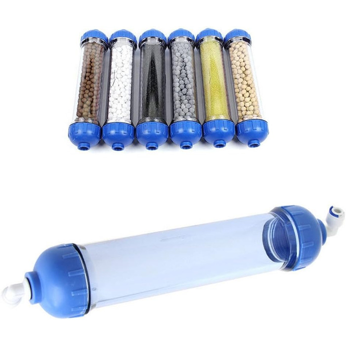 Наповнення корпусу фільтра для води, очищувач води T33 Shell Filter Tube Parts Kit Багаторазовий вбудований фільтр зворотного осмосу
