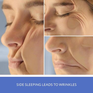 Подушка Sleep&Glow Omnia проти зморшок - подушка проти старіння та зморшок під час сну - розроблена ортопедами - регульована по висоті - для сну на спині та на боці