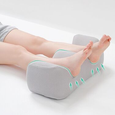 Подушка з піни з ефектом пам&39яті у формі пагорба подушка для підняття ніг, подушка для підняття щиколотки Зручний клин для стопи та гомілки, ортопедична підтримка після операції, терапія сну та відпочинку, сірий