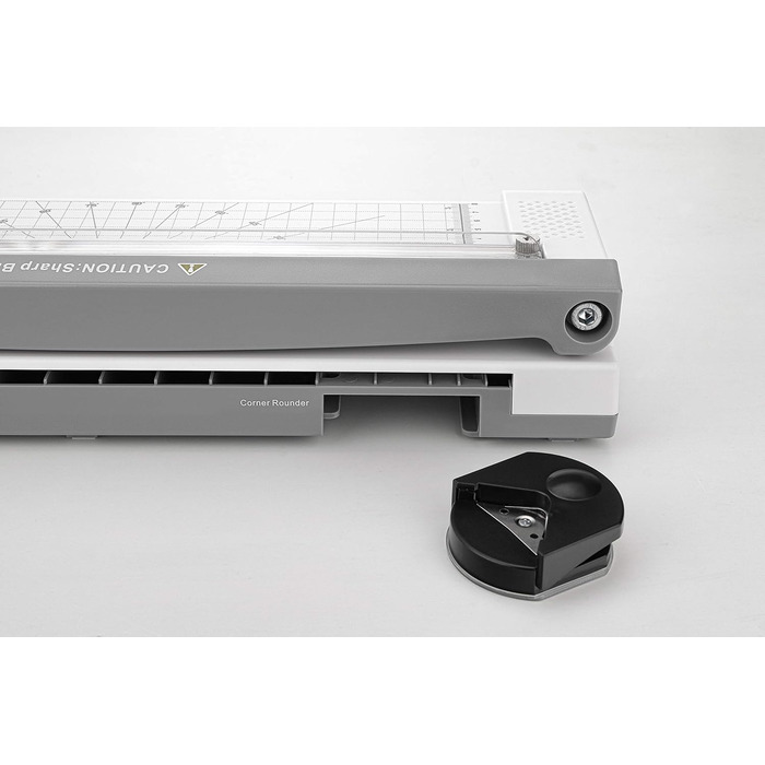 Ламінатор Peach 4-в-1 A3, включаючи закруглювач кутів, різак, ламінуючі пакети - ABS - Готовий до використання через 3-5 хвилин - 2x125 мкм - 250 мм/хв - Гарячий та холодний ламінатор - PBP420 Багатофункціональний важільний різак A3, закруглювач кутів та 