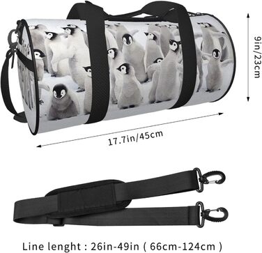 Дорожня сумка-мішок Пінгвін для сім'ї, спорту та фітнесу, велика сумка для подорожей та покупок, сумка для ночівлі та вихідних для чоловіків та жінок