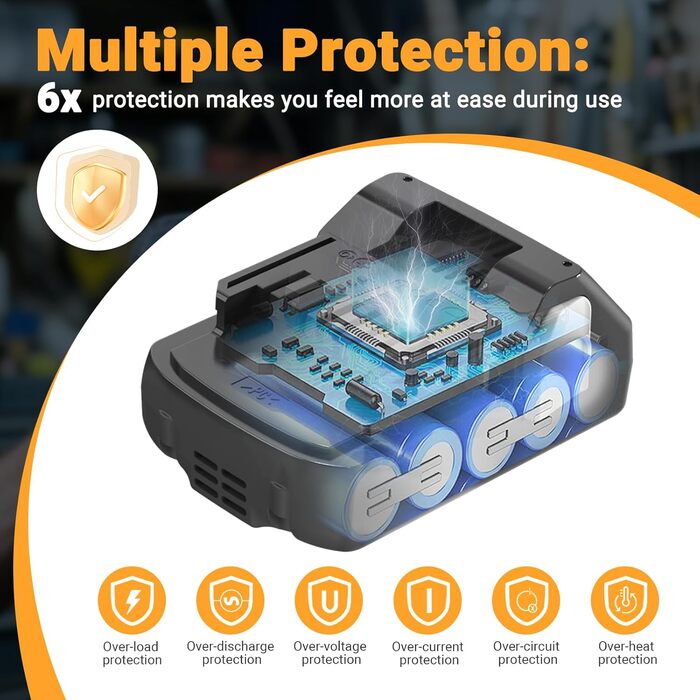 Зарядний пристрій Shentec 3000mAh для літій-іонного акумулятора, сумісний з акумулятором Hitachi 18V 339782 BSL1830C BSL1815 шт. BSL1815S BSL1830 330139 330557 для Hitachi 18V зарядний пристрій