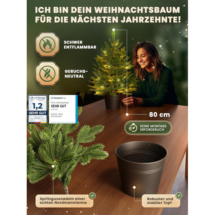 Штучна ялинка у горщику 40 см ArtiTree