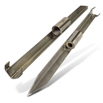 Тримач для вудки Black Cat Premium з нержавіючої сталі, аксесуар для ловлі сома, лавка для риболовлі, різні, 0,85 м, одинарний