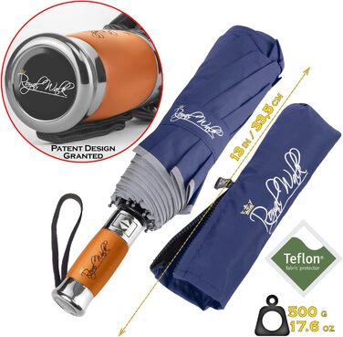 Парасолька Royal Walk Складна парасолька Штормозахисна Автоматична Увімкнена та Закрита Вітрозахисна Подвійний навіс Маленька стай