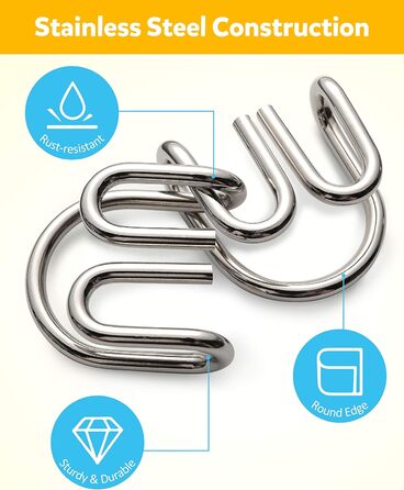 Набір головоломок із металевого дроту Coogam із 16 головоломок, головоломка Тест на інтелектуальні головоломки Гра Розбирання голо