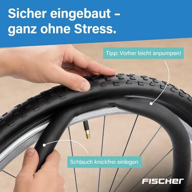 Камери для велосипеда Fischer 28 дюймів для ETRTO 35/50-622 Автоніпель Якісні велосипедні камери для міських та туристичних велосипедів Міцні, еластичні та довговічні 28 камери 35/50-622 (набір з 2 шт.)