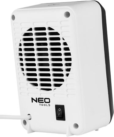 Настільний вентилятор-обігрівач NEO TOOLS, 600 Вт - Компактний міні-вентилятор-обігрівач з термостатом та захистом від перекидання, ідеально підходить для столів та офісів, ефективний точковий обігрів 90-129