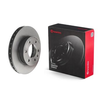 Гальмівний диск передній вентильований з UV-покриттям Brembo для Mercedes-Benz / VW (OE A9064210012)