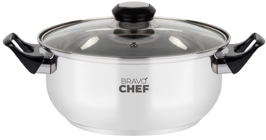 Каструля Bravo Chef 18 см (1.6 л) з бакелітовими ручками (6811077)