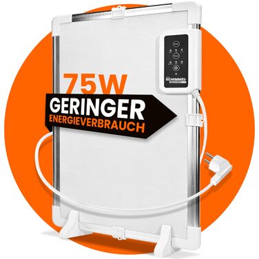 Протипліснявий обігрівач Toni&39s Mold Shock для боротьби з пліснявою Висушує холодні, вологі стіни та усуває причину появи плісняви без хімікатів Термостат, таймер та захист від перегріву