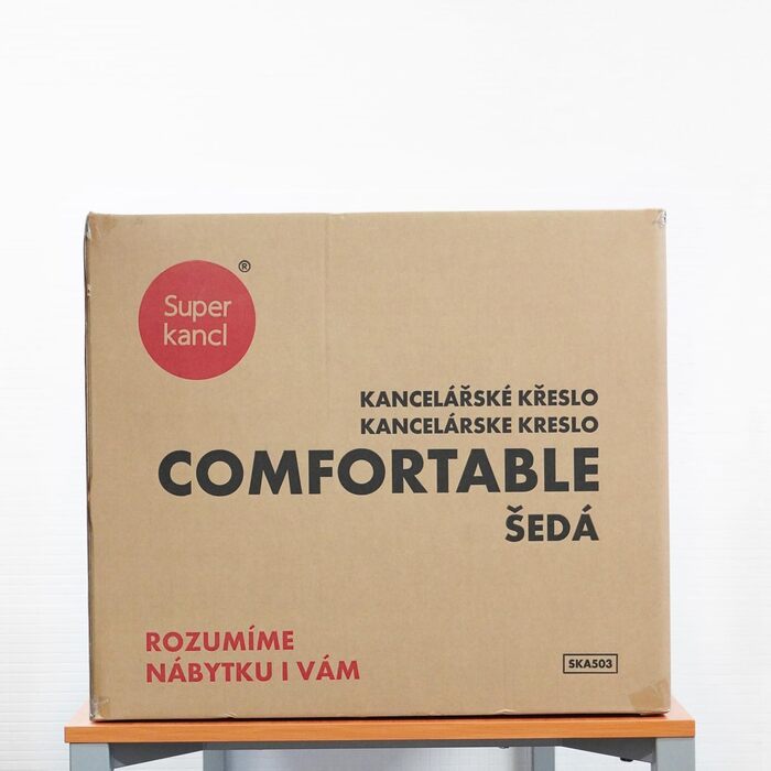 Офісний стілець з тканини Зручний, ергономічний обертовий стілець до 130 кг, зі складними підлокітниками, письмовий стілець з високою спинкою, сірий