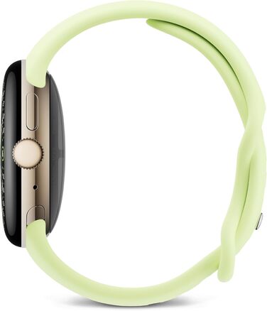 Мм) смарт-годинник Android із вигнутим дисплеєм, відстеженням фітнесу та підтримкою Gemini алюмінієвий корпус кольору шампанського золота спортивний ремінець кольору лемонграсу Wi-Fi кольору шампанського золота / лемонграсу 41 мм, 4 (41