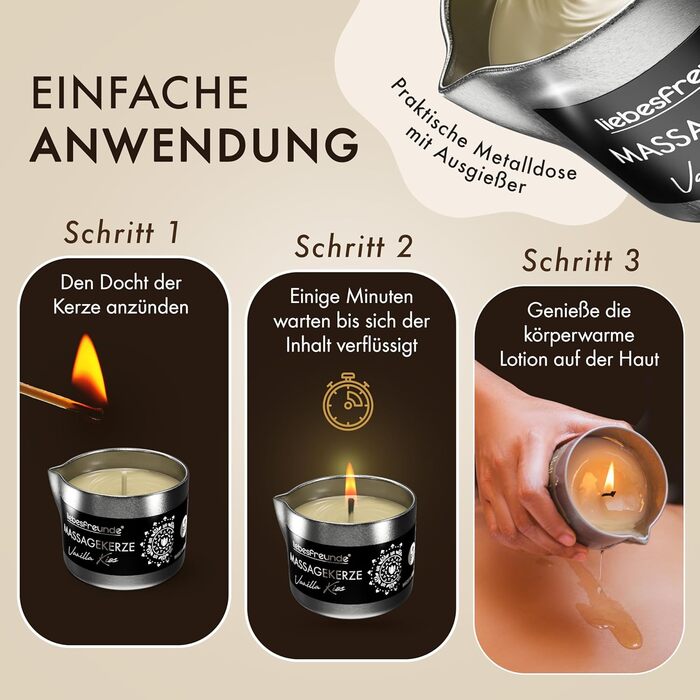 Для чуттєвих масажів з кокосовою олією та алое вера, еротична масажна свічка для пар, секс-свічка, 50 мл