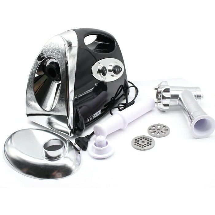 М'ясорубка для ковбас - 2800 Вт Електрична ковбасна машина з металевою шестернею Високоефективна м'ясорубка з нержавіючої сталі з